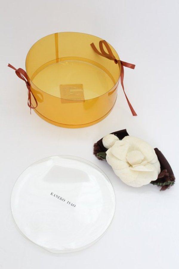 画像5: KANEKO ISAO / カメリアリボンコサージュ  シロ×ブラウン T-25-06-28-023-EL-ZA-OW-ZT-K015 (5)