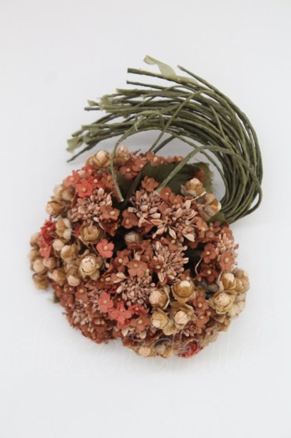 画像1: KANEKO ISAO / 小花ブーケコサージュ  アカ系 T-25-06-28-026-EL-AC-OW-ZT-K015 (1)