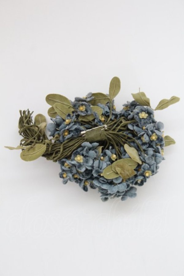 画像2: KANEKO ISAO / あじさいコサージュ  アオ T-25-06-28-027-EL-AC-OW-ZT-K015 (2)