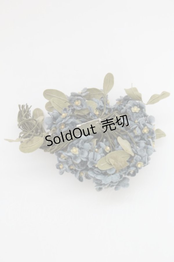 画像2: KANEKO ISAO / あじさいコサージュ  アオ T-25-06-28-027-EL-AC-OW-ZTK015 (2)