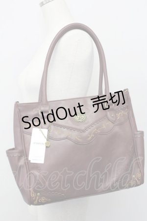 画像: axes femme / REDLabel A4トートバッグ  ワイン T-25-06-28-005-AX-BG-IG-ZT