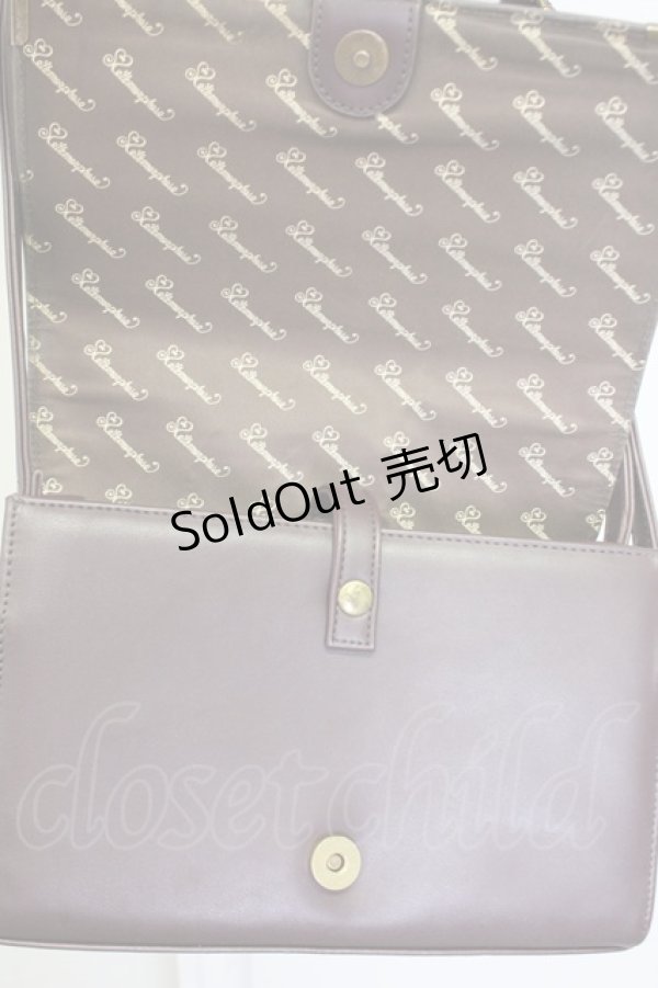 画像11: metamorphose / エンブレム刺繍ポシェット  ブラウン T-25-06-28-006-ME-BG-IG-ZT171 (11)