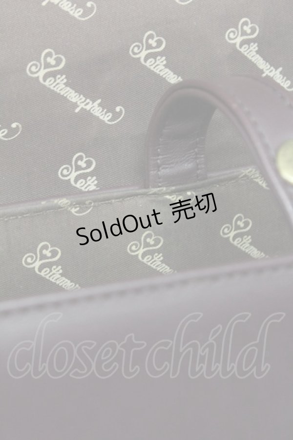 画像13: metamorphose / エンブレム刺繍ポシェット  ブラウン T-25-06-28-006-ME-BG-IG-ZT171 (13)