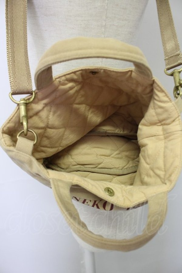 画像6: KANEKO ISAO / ミニトートバッグ  ベージュ T-25-06-28-010-EL-BG-OW-ZT088 (6)