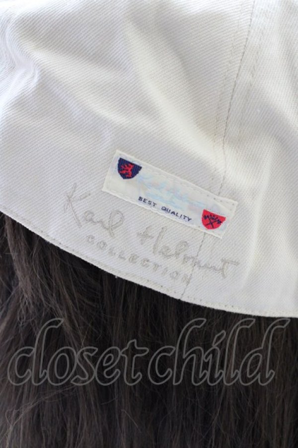 画像4: Karl Helmut / ワッペン使いキャップ  アイボリー T-25-06-29-006-EL-AC-OW-ZT-K007 (4)