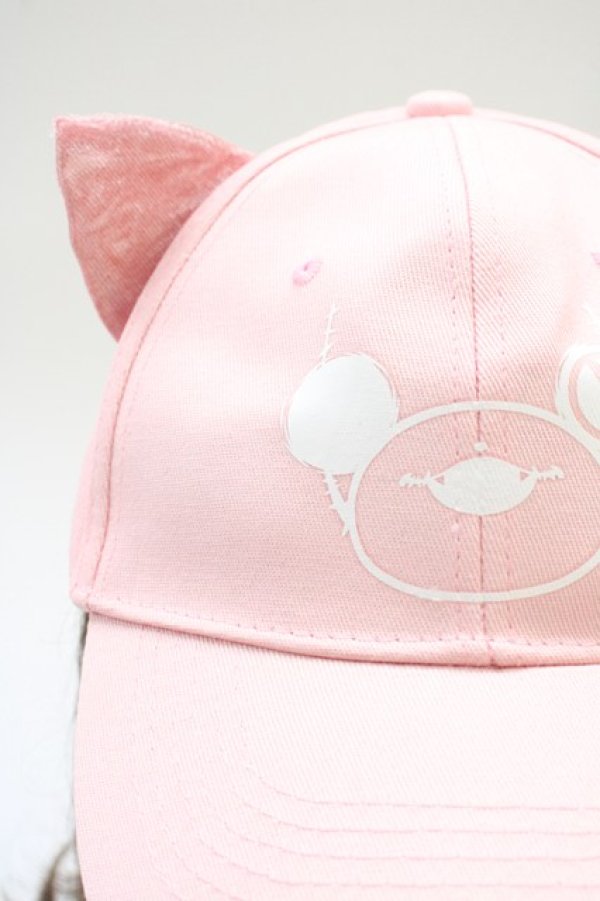 画像3: NieR Clothing / 犬耳付きPINK CAP【ちゃむちゃむ】  ピンク T-25-06-29-007-PU-AC-IG-ZT-K007 (3)