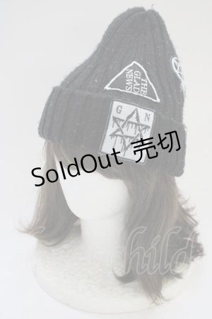 画像: GLAD NEWS / ニット帽 F ブラック T-25-06-29-010-GL-AC-OW-ZT-K007