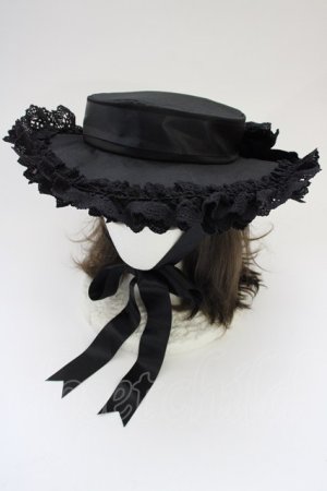 画像: ALICE and the PIRATES / My Dear Doll ドレスハット  ブラック T-25-06-29-012-PA-AC-IG-ZT