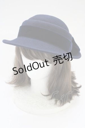 画像: シュエット / ベルセゾンのクラシックハット  ネイビー T-25-06-29-002-LO-AC-OW-ZT