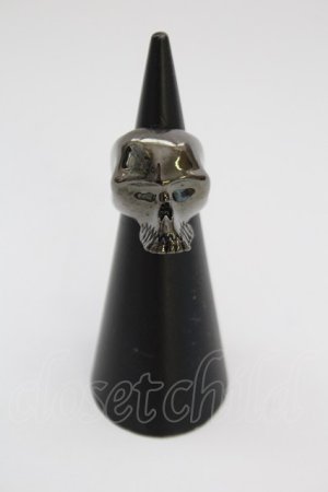 画像: HELL CAT PUNKS / スカルリング 9 ガンメタ T-25-06-30-001-PU-AC-IG-ZT