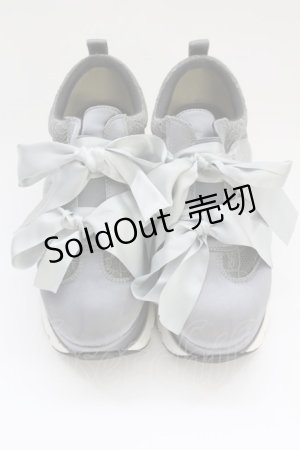 画像: merry jenny / JQリボンスニーカー アウトソールつまさき〜かかと約28ｃｍ ブルー T-25-06-30-031-LO-SH-OW-ZT-K017