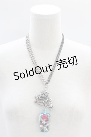 画像: SEX POT ReVeNGe / ホイッスルネックレス  ブルー×シルバー×ガンメタ T-25-06-30-004-SP-AC-IG-ZT