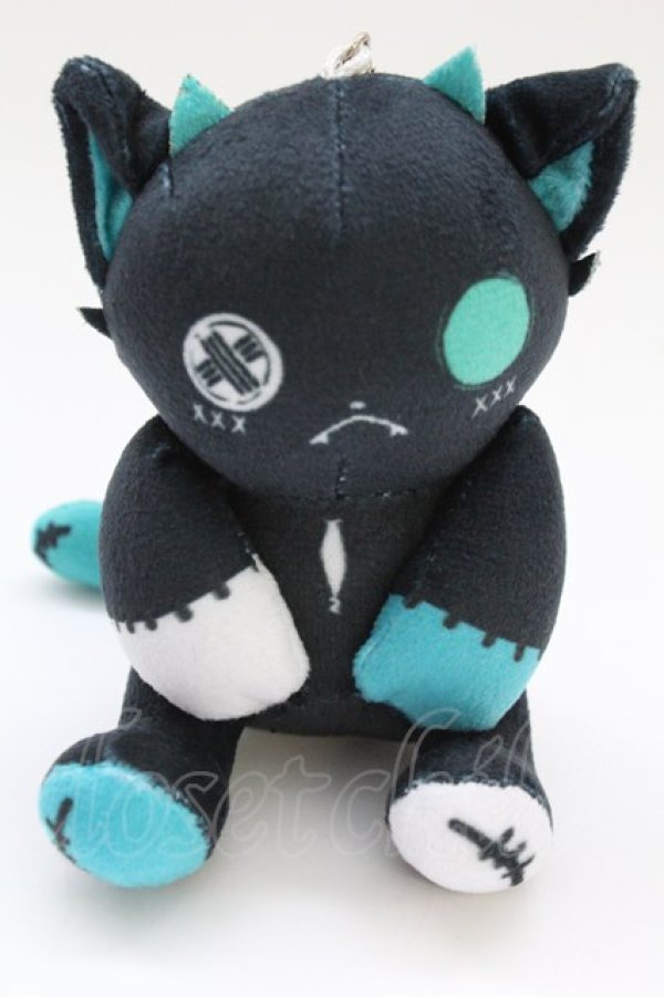 画像1: NieR Clothing / シエルぬいぐるみキーホルダー  おすわり　ブラック T-25-06-30-018-PU-ZA-IG-ZT168-F006 (1)