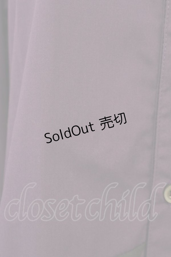 画像4: AXES-X / 矢羽根PT&桔梗刺繍シャツ L パープル T-25-07-02-022-LO-BL-SA-ZI (4)