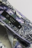 画像5: axes femme / チェック×ローズ七分シャツ M パープル T-25-07-02-024-AX-BL-SA-ZI (5)