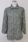 画像1: axes femme / 花柄メンズシャツ M グリーン T-25-07-02-016-AX-BL-SA-ZI (1)