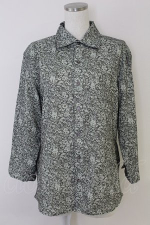 画像: axes femme / 花柄メンズシャツ M グリーン T-25-07-02-016-AX-BL-SA-ZT