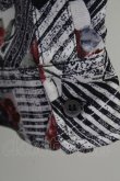 画像3: axes femme / チェック×ローズ七分シャツ M レッド T-25-07-02-020-AX-BL-SA-ZI (3)