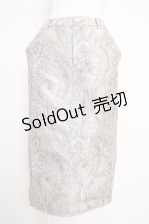 画像: axes femme / ゴブランナロースカート  ブラウンＸゴールド T-25-07-05-013-AX-SK-SA-ZI