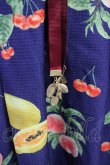 画像7: axes femme / ミックスフルーツ柄スカート M ネイビー T-25-07-05-014-AX-SK-SA-ZI (7)