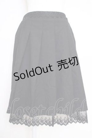 画像: axes femme / プリーツミドルスカート M ブラック T-25-07-05-015-AX-SK-SA-ZI