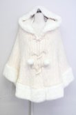 LIZ LISA / ファーフードケープ ピンクX白 T-25-07-08-001-LO