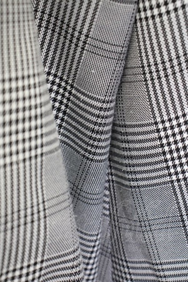 画像5: Ank Rouge / フリル襟チェックワンピース  グレーチェックＸ白 T-25-07-08-019-CA-OP-SA-ZT350 (5)