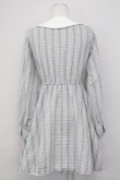 画像2: Honey Cinnamon / チェックフリルワンピース  グレーＸ白 T-25-07-08-021-LO-OP-SA-ZT350 (2)