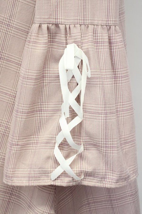 画像3: LIZ LISA / 襟付グレンチェックワンピース  チェックＸ白 T-25-07-08-023-LO-OP-SA-ZT349 (3)