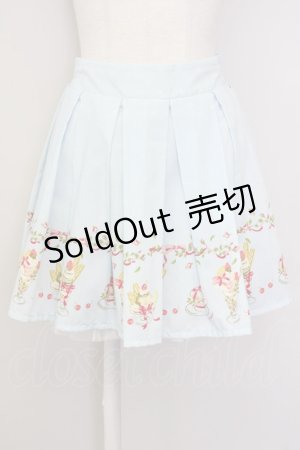 画像: Ank Rouge / パフェ柄スカート  サックス T-25-07-08-028-CA-SK-SA-ZT