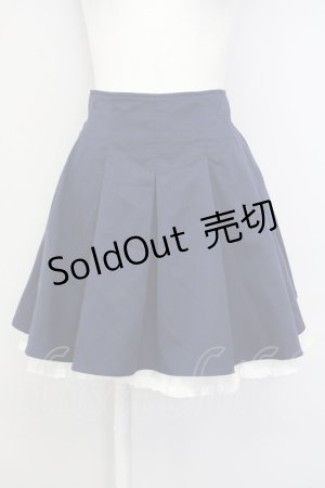 画像: Secret Honey / レースアップフリルスカート  ネイビーＸ白 T-25-07-08-032-CA-SK-SA-ZT