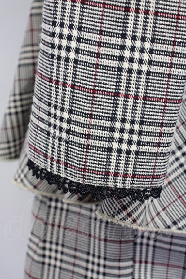 画像3: evelyn / タータンチェックトップス&ショートパンツセットアップ  ブラウンチェック T-25-07-08-034-LO-OP-SA-ZT242 (3)