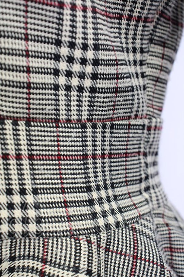 画像6: evelyn / タータンチェックトップス&ショートパンツセットアップ  ブラウンチェック T-25-07-08-034-LO-OP-SA-ZT242 (6)