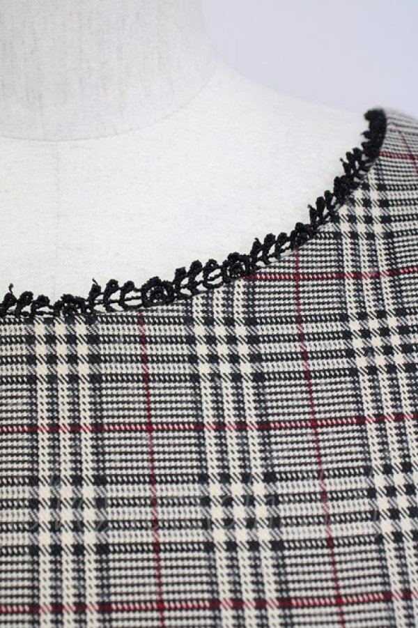 画像7: evelyn / タータンチェックトップス&ショートパンツセットアップ  ブラウンチェック T-25-07-08-034-LO-OP-SA-ZT242 (7)