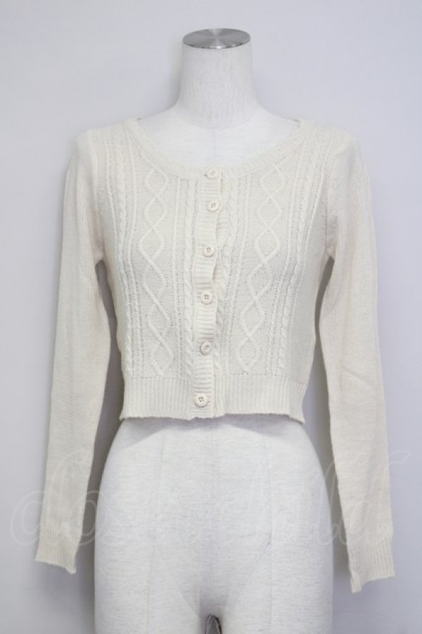 画像1: LIZ LISA / ニットカーディガン  アイボリー T-25-07-08-007-LO-TO-SA-ZT429 (1)