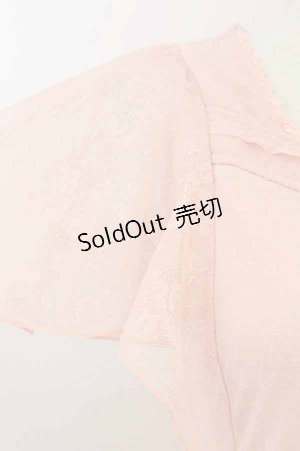 画像3: axes femme / レースラッフルタンクトップ  ピンク T-25-07-09-001-AX-TO-SA-ZI (3)