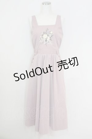 画像: axes femme / ブーケ刺繍チュールジャンスカ  ピンク T-25-07-09-020-AX-OP-SA-ZI