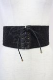 画像1: axes femme / G レースアップコルセットベルト  黒 T-25-07-10-025-AX-ZA-SA-ZT (1)