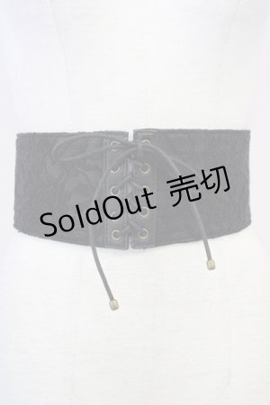 画像: axes femme / G レースアップコルセットベルト  黒 T-25-07-10-025-AX-ZA-SA-ZI