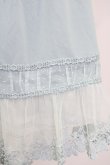 画像3: axes femme / 裾モチーフレース使いペチスカート  サックス T-25-07-10-003-AX-SK-SA-ZI (3)