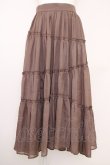 画像1: axes femme NOSTALGIE / ランダムティアードスカート  ブラウン T-25-07-10-013-AX-SK-SA-ZI (1)