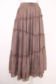 画像2: axes femme NOSTALGIE / ランダムティアードスカート  ブラウン T-25-07-10-013-AX-SK-SA-ZI (2)