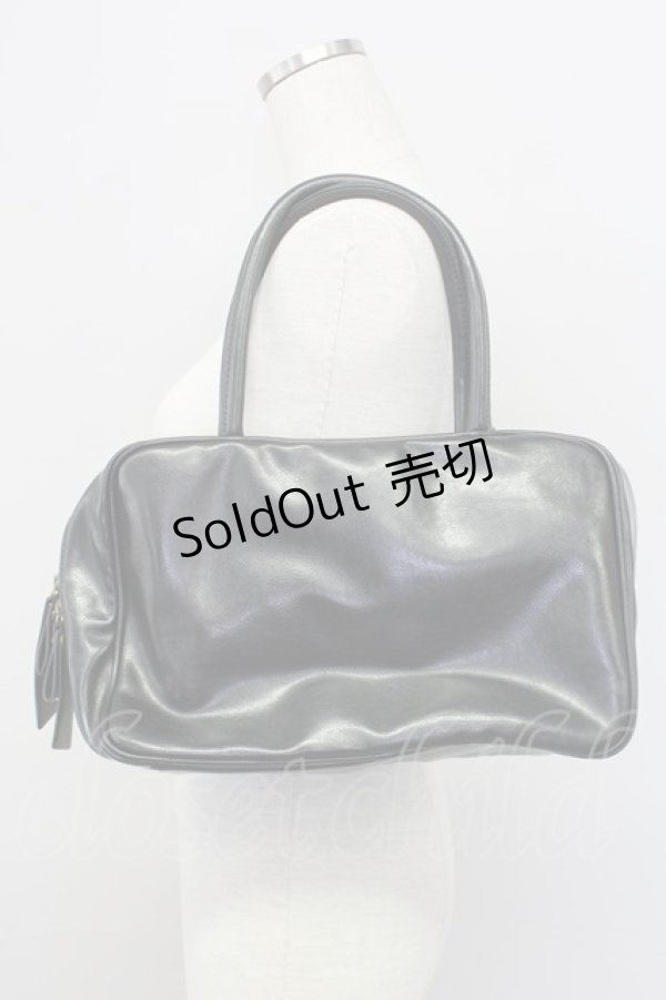 画像2: axes femme / モチーフキルトデザイントートバッグ 330×220×105mm クロ T-25-07-12-023-AX-BG-IG-ZT (2)