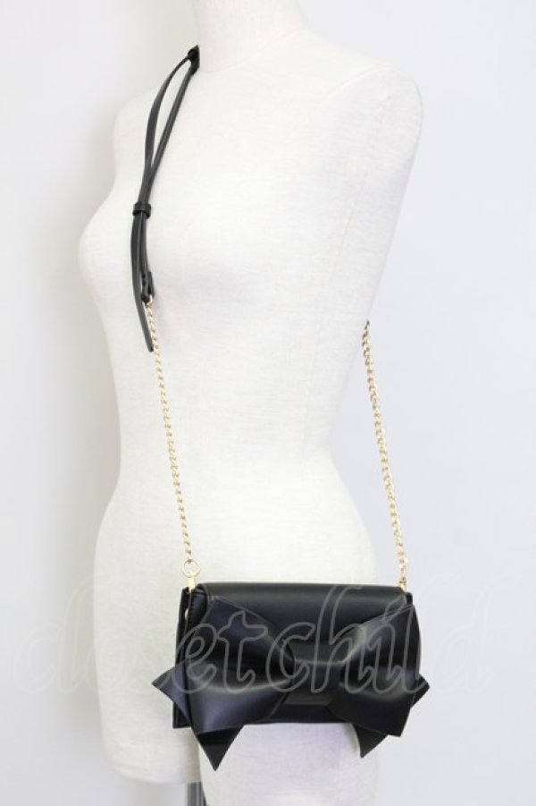 画像1: m petit by misako / AMリボンフラップSLD  クロ T-25-07-12-024-LO-ZA-IG-ZT-K024 (1)