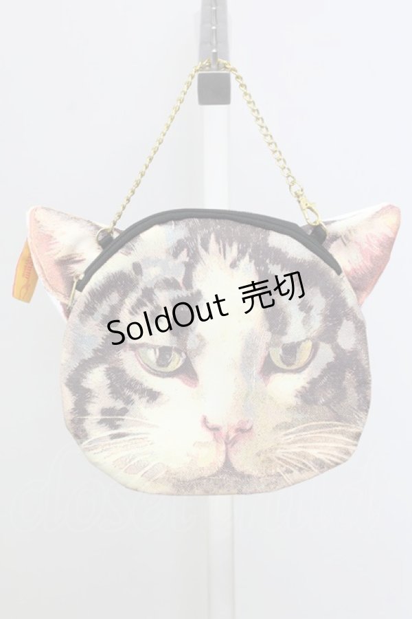 画像2: あちゃちゅむ / ムチャチャ←→あちゃちゅむ 2012 Spring＆Summer 黒猫ミニバッグ【単品】 200*200mm アイボリー×黒猫 T-25-07-12-029-PU-BG-IG-ZT (2)