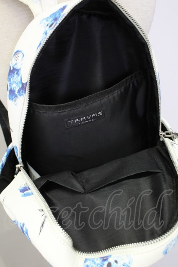 画像6: TRAVAS TOKYO / クマ総柄バックパック  ホワイト×ブルー T-25-07-12-005-PU-BG-IG-ZT-K024 (6)