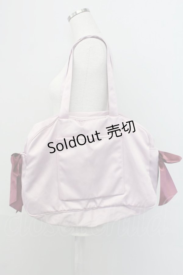 画像4: Maison de FLEUR / ボストントラベルキャリーオンMバッグ  ラベンダー T-25-07-12-009-LO-BG-OW-ZT-K024 (4)