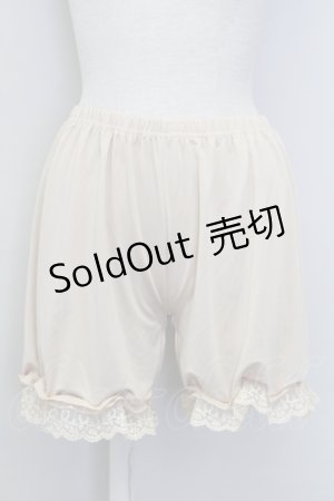 画像: m petit by misako / ECAM3ブスソフリルドロワーズ M-L ベージュ T-25-07-12-002-LO-PA-IG-ZT393