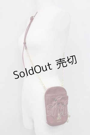 画像: m petit by misako / AMリボンショルダーバッグ  ワイン T-25-07-12-012-LO-BG-IG-ZT-K024