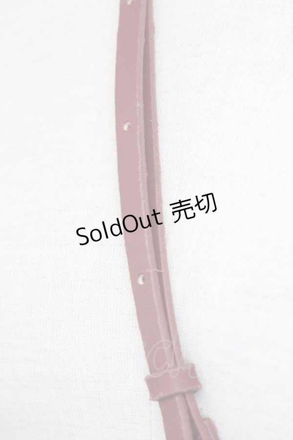 画像2: m petit by misako / AMリボンショルダーバッグ  ワイン T-25-07-12-012-LO-BG-IG-ZT-K024 (2)